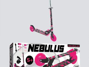 Pink & Black Nebulus Folding Scooter