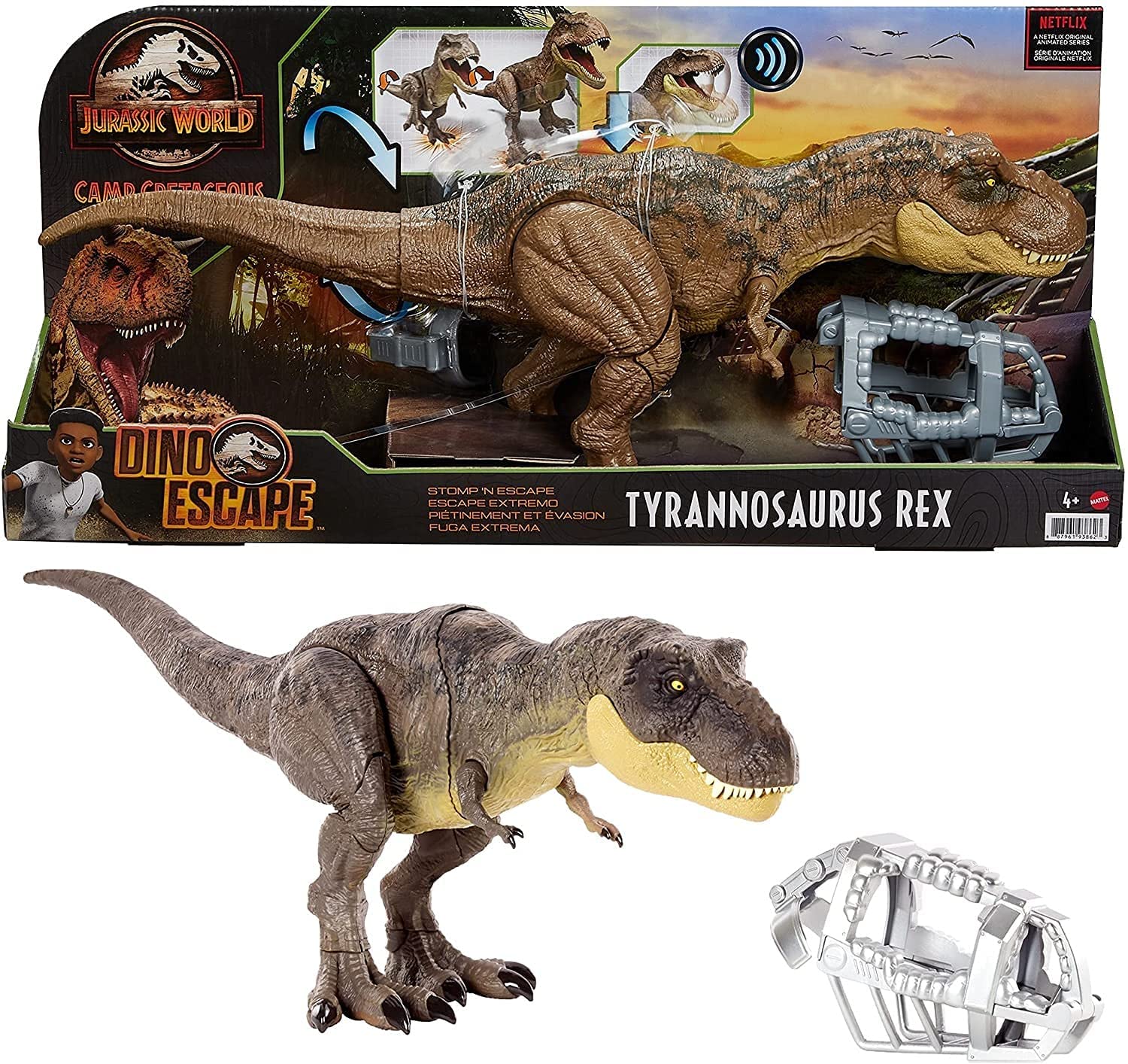 Jurassic World Stomp ‘N Escape Tyrannosaurus Rex Dinosaur Figure Collectable Toy 