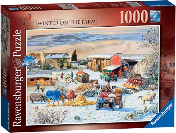 Ravensburger Winter on The Farm Jigsaw Puzzle 1000 Piece