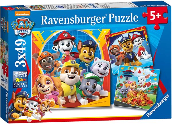 Ravensburger Paw Patrol 3x 49 Piece Jigsaw Puzzles