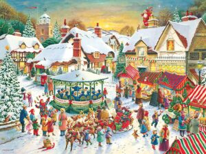 Ravensburger Collection No.1 Market & Santa’s Christmas Supper 2X 500 Piece Jigsaw Puzzles
