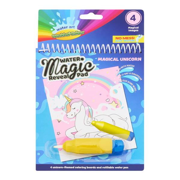World Of Colour Water Magic Reveal Pad And Water Pen – Magical Unicorn