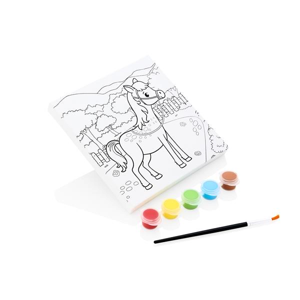 World Of Colour 150x150mm Colour In Canvas – Horse