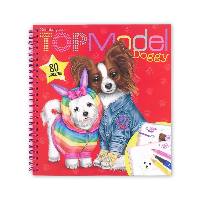 TOPMODEL Create your Doggy Colouring Book