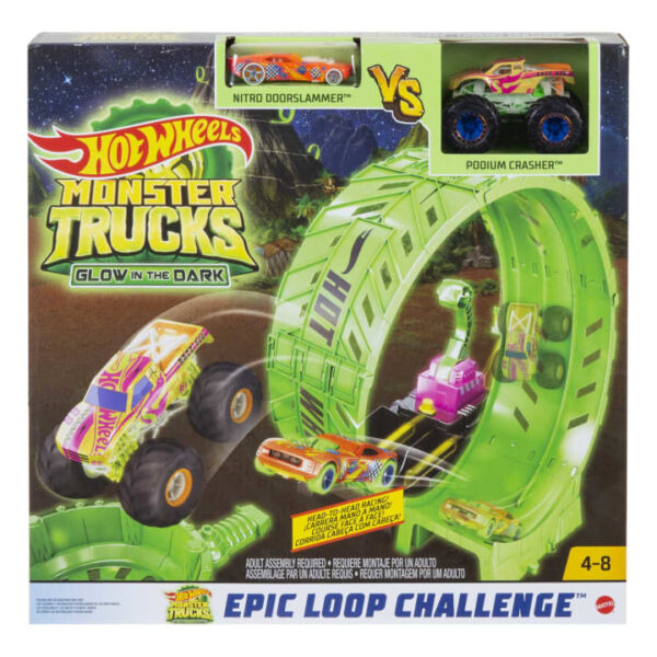 Hot Wheels Monster Trucks Glow-In-The Dark™ Epic Loop Challenge™ Playset