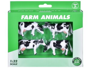 Kandy Toys – 1:32sc Farm Animals 4pc Cows In Window Box