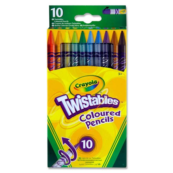 Crayola Pkt.10 Twistables Colour Pencils