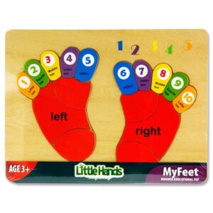 Little Hands Wooden Education Toy – Counting My Feet Puzzle