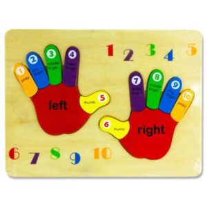 Little Hands Wooden Education Toy – Counting My Hands Puzzle