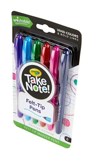 Take Note 6 Washable Felt Tip Pens