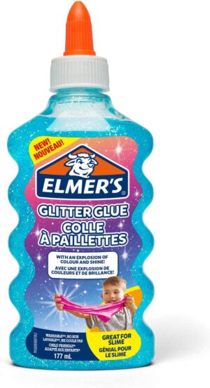 Elmer’s 177ml Glitter Slime Glue – Blue