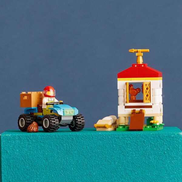 LEGO 60344 City Chicken Henhouse Farm Toy with Quad Bike