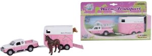 Kids Globe Pink Mitsubishi L200 with Horse Trailer