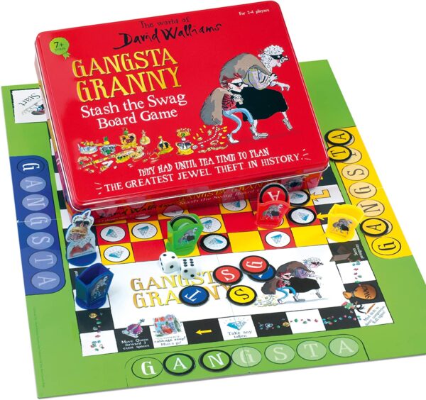 David Walliams Gangsta Granny Stash the Swag Board Game