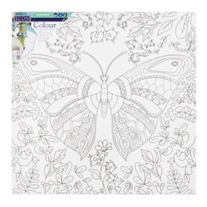 Icon 300X300mm Colour My Canvas – Fly Butterfly