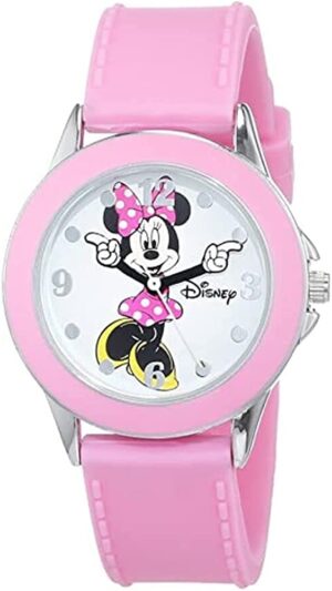Minnie Mouse Pink Rubber Strap Watch