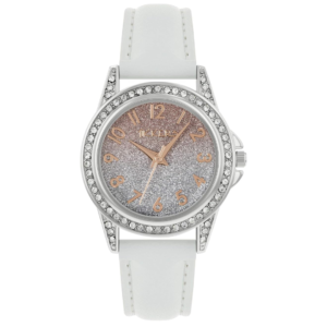 Tikkers Ombre Shimmer Dial Watch with White Strap