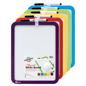 Premto Magnetic Dry Wipe Whiteboard 5 Assorted
