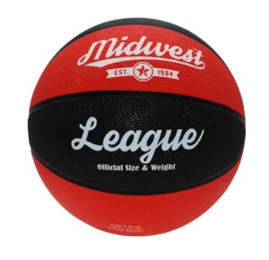 Midwest League Basketball Black/Red Size 7