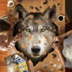 Wolf Shaped Jigsaw Puzzle
