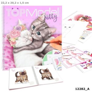 TOPModel Create Your Kitty Colouring Book