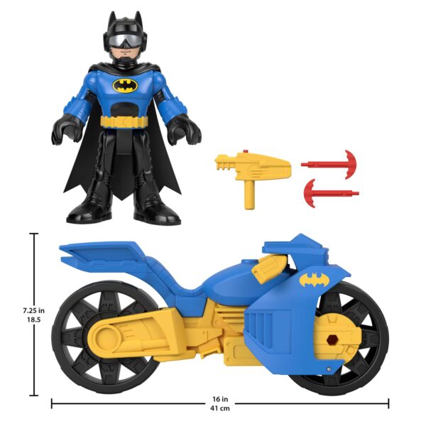 Imaginext DC Super Friends Batcyle XL & Batman